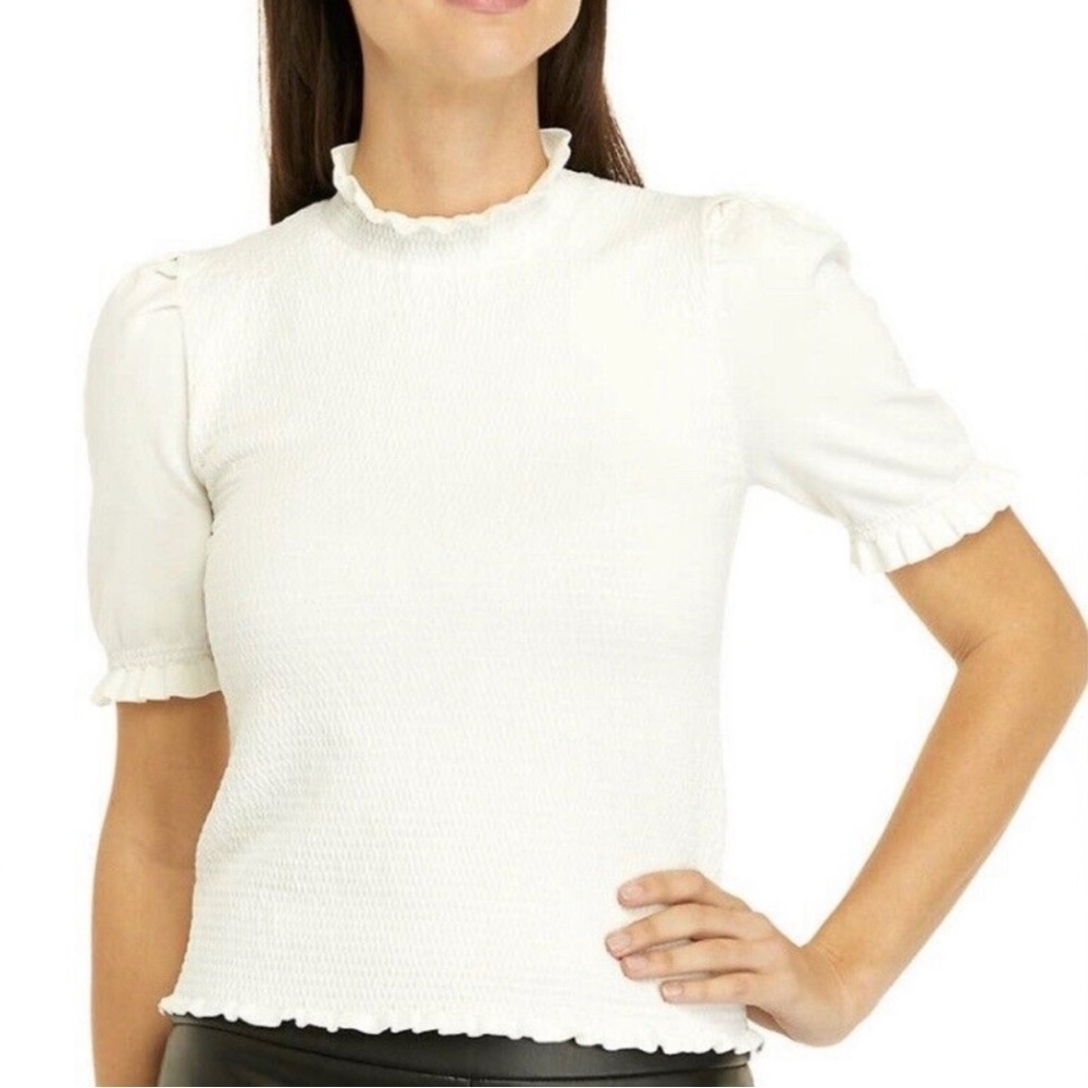 Philosophy textured puff sleeve trendy top size XL